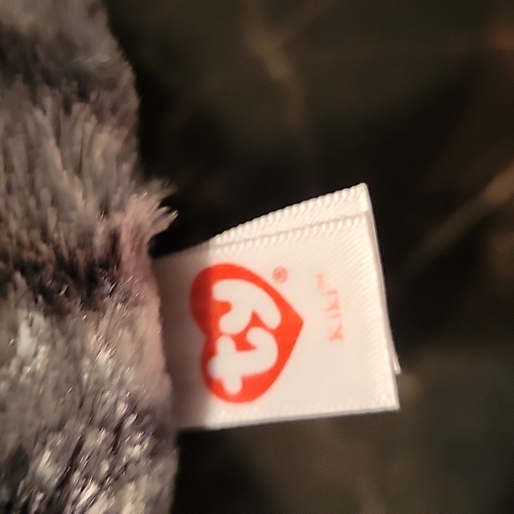 TY Kiki Grey Cat Plush Mini Purse – Glitter Eyes – Cute Crossbody Bag - Picture 7 of 9